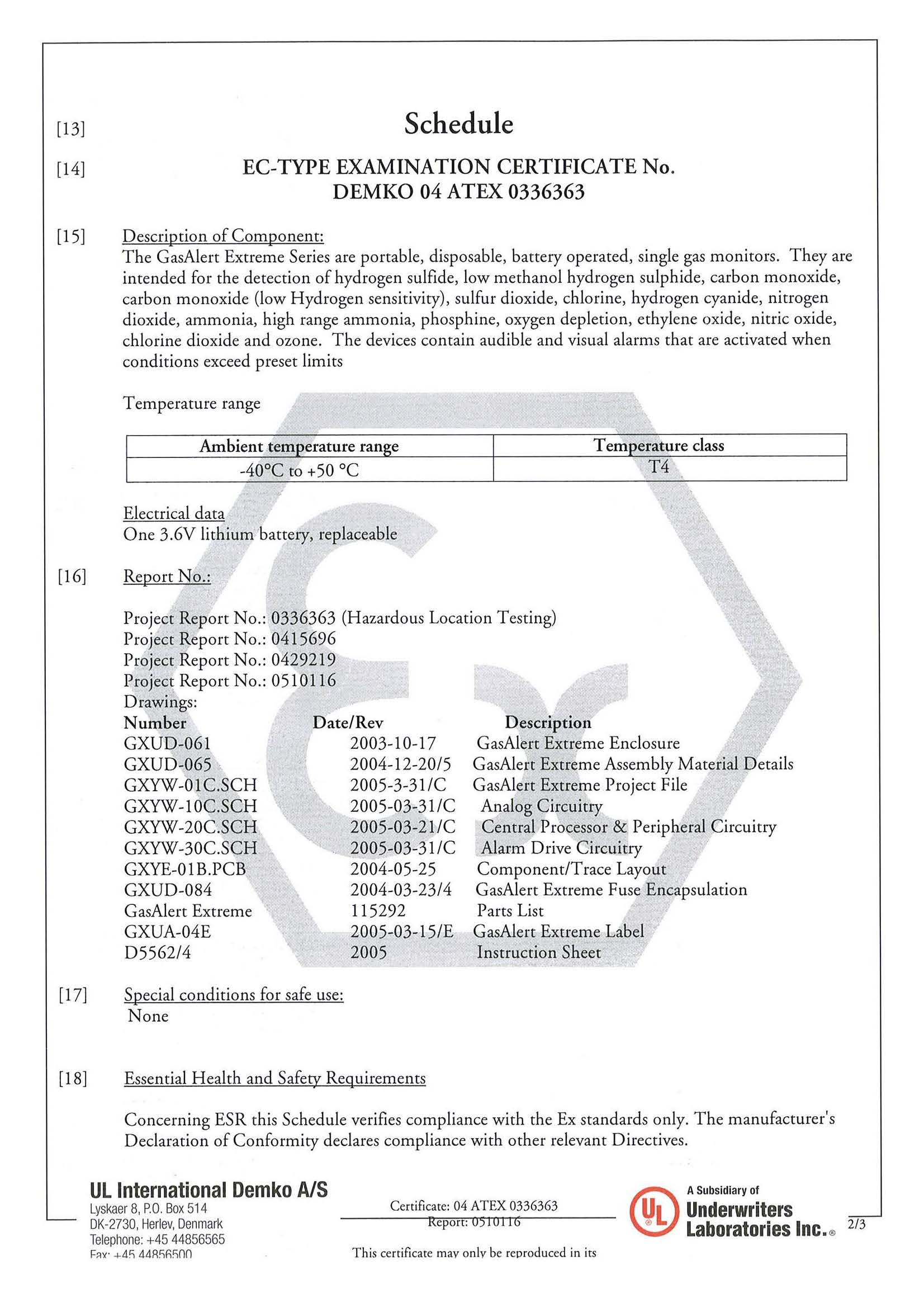 GasAlert-XT_Approval(ATEX-3-EN)